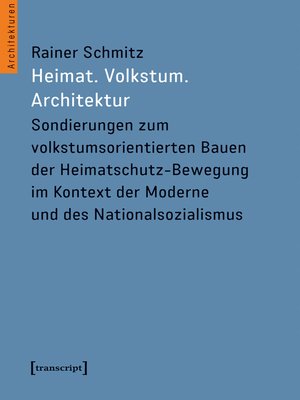 cover image of Heimat. Volkstum. Architektur
